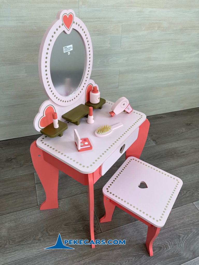 cocina de juguete grande mesa tocador infantil rosa
