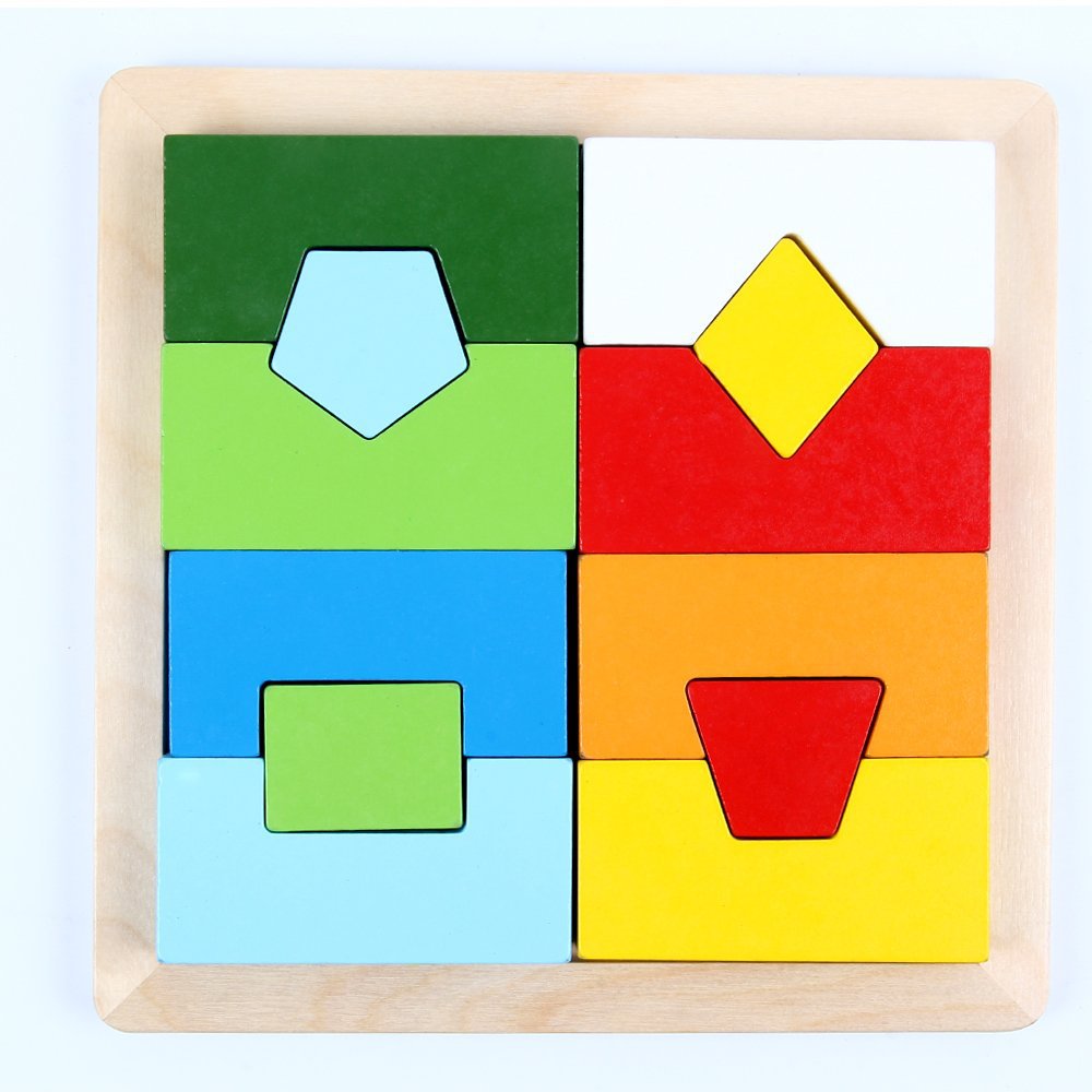 formas para encajar de madera niños