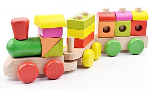 tren de juguete de madera