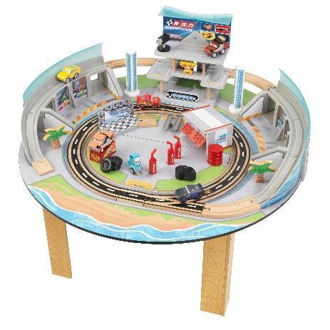 circuito de carreras de madera de kidkraft